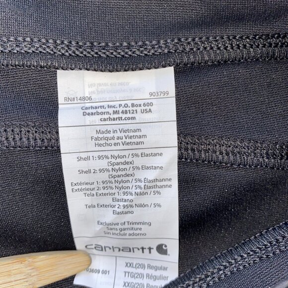 Carhartt Women's XXL Black Utility Leggings Force Fitted - Picture 5 of 9